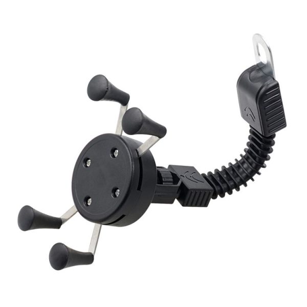 CS-1073B1 Motorcycle Mobile Phone Holder Bracket, Mirror Holder Version (Black) - Image 3