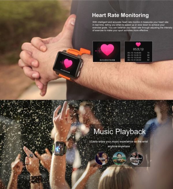 DOMINO DM99 Smart Watch Phone, 1GB+16GB, 2.2 inch Android 5.1, MTK6580 Quad Core 1.3GHz, Network: 3G, 1.3MP Camera / Heart Rate / Pedometer / GPS / WiFi / Bluetooth (Black) - Image 14