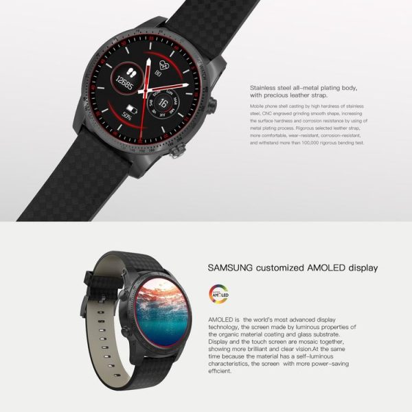 AllCall W1 Smart Watch Phone, 2GB+16GB, Life Waterproof, 1.39 inch Android 5.1, MTK6580 Quad Core 1.0GHz, Network: 3G, Heart Rate / Pedometer / Weather / GPS / Bluetooth (Tarnish) - Image 8