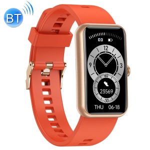 L16 1.47 inch HD Full Colorful Screen IP68 Waterproof Heart Rate Monitoring Bluetooth Sports Smart Watch (Orange)