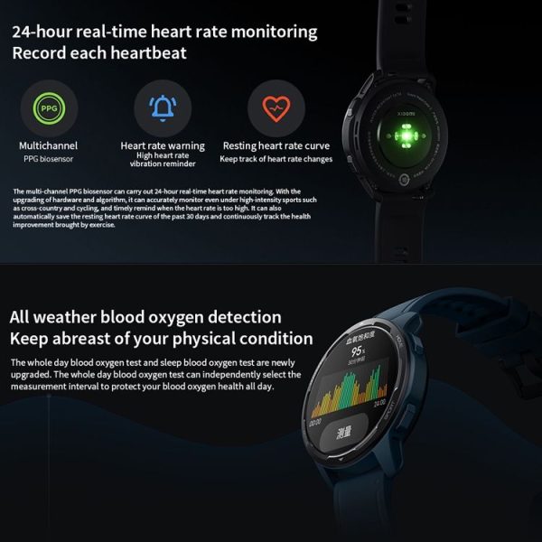 Original Xiaomi Watch Color 2 1.43 inch AMOLED Screen 5 ATM Waterproof, Support Heart Rate Monitor / GPS / 117 Sports Modes / NFC (Black) - Image 7