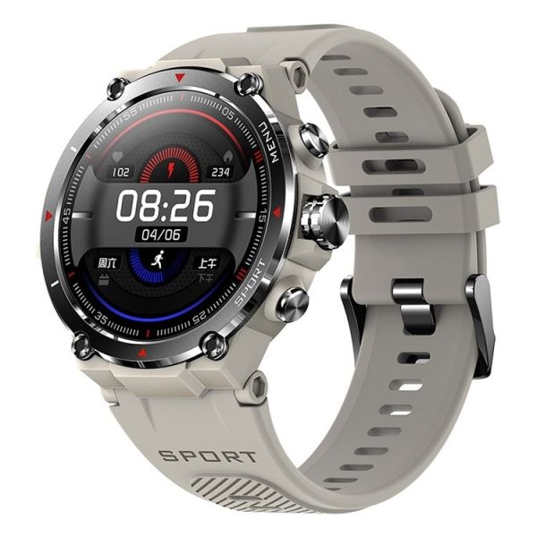 M juniu HM03 Sports Health Smart Watch, Support GPS / Heart Rate / Blood Oxygen / Sleep Monitoring (Grey)