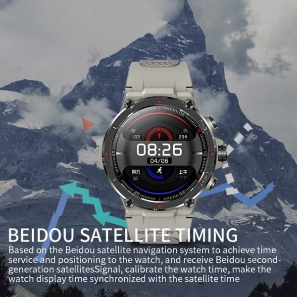 M juniu HM03 Sports Health Smart Watch, Support GPS / Heart Rate / Blood Oxygen / Sleep Monitoring (Grey) - Image 4