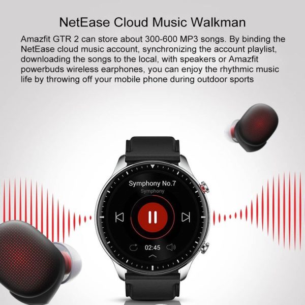 Original Xiaomi Youpin Amazfit GTR 2 Smart Watch Sports Version (Black) - Image 9