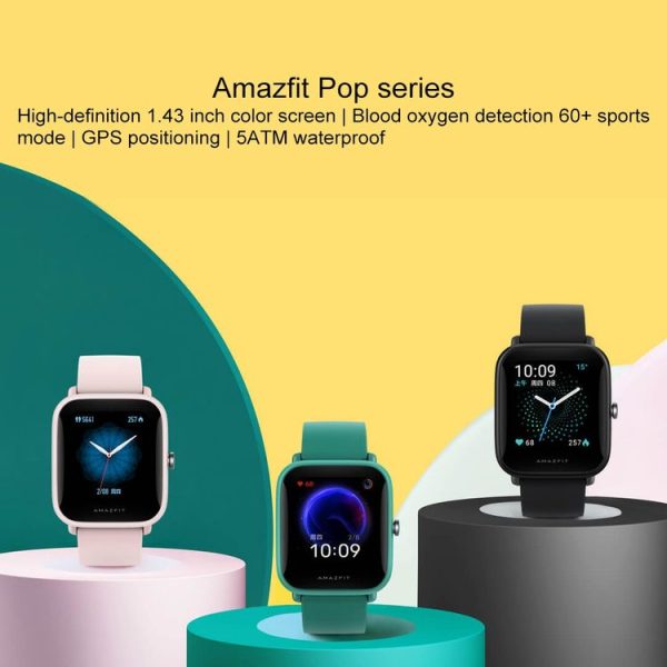 Original Xiaomi Youpin Amazfit Pop Pro Smart Watch (Green) - Image 2