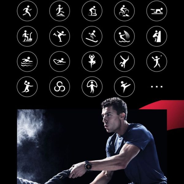 Original Xiaomi Youpin Amazfit Smart Sports Watch 3 Standard (Bright Black) - Image 6