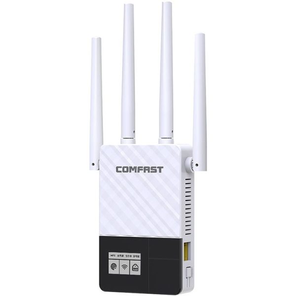 COMFAST CF-WR760AC Dual-band Gigabit Wifi Network Amplifier Repeater with OLED Display