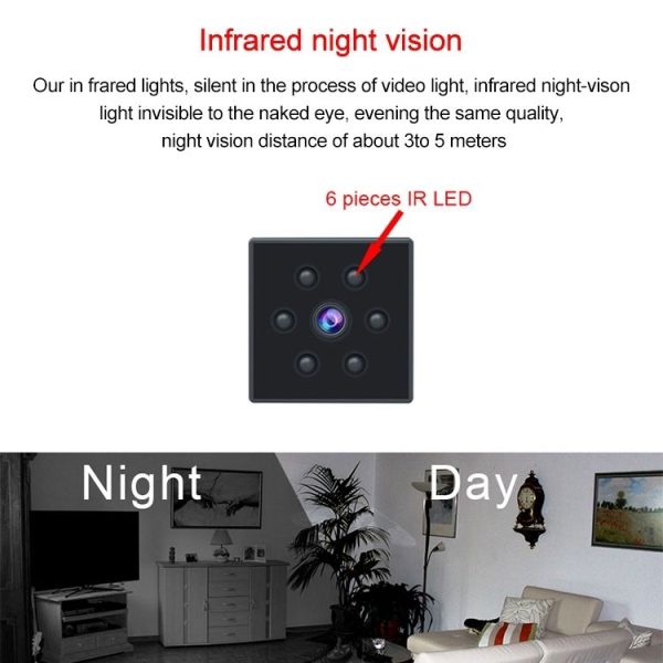MD23 1080P HD Wireless Camera Sports Outdoor Home Computer Camera, Support Infrared Night Vision / Motion Detection / TF Card - Image 8