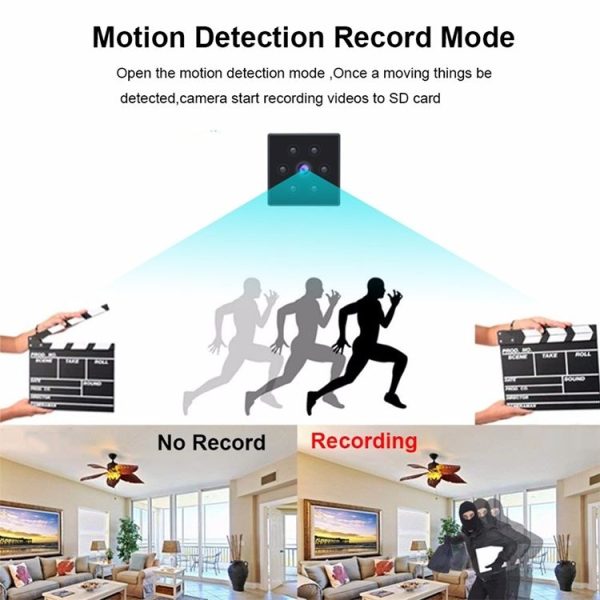 MD23 1080P HD Wireless Camera Sports Outdoor Home Computer Camera, Support Infrared Night Vision / Motion Detection / TF Card - Image 9
