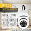 ESCAM PT208 1080P HD Light Bulb WiFi Camera, Support Motion Detection, Two-way Audio, Night Vision, TF Card - Image 5