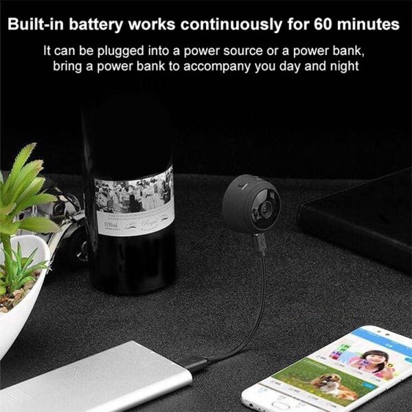A9 1080P WiFi Wireless Network Camera Wide-angle Recorder (Black) - Image 10