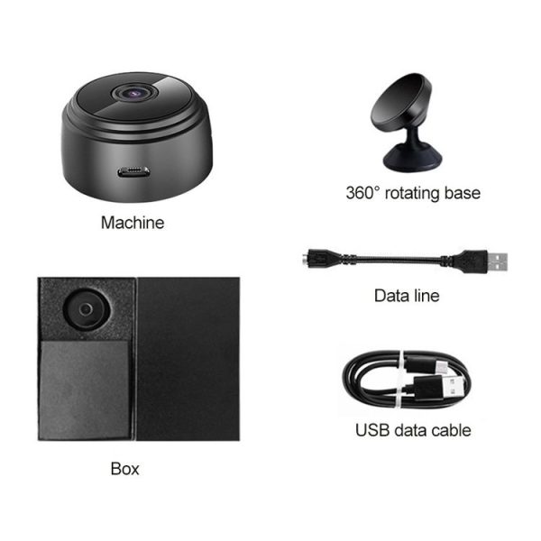 A9 1080P WiFi Wireless Network Camera Wide-angle Recorder (Black) - Image 3