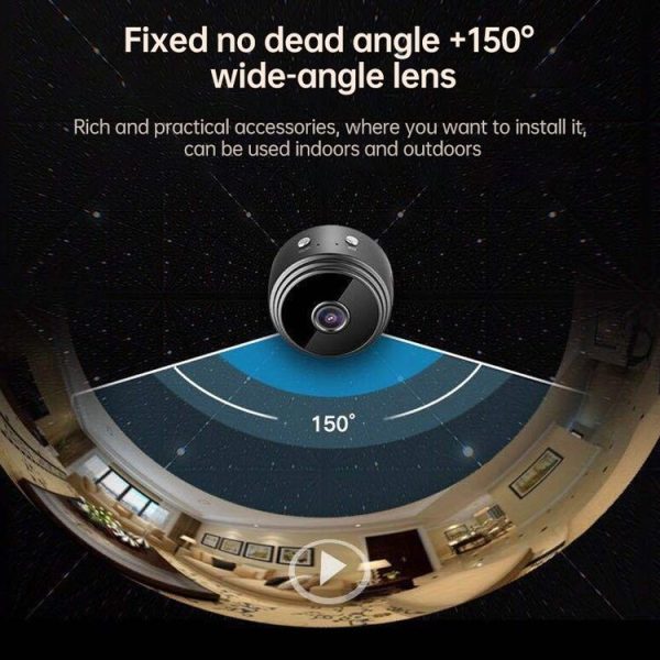 A9 1080P WiFi Wireless Network Camera Wide-angle Recorder (Black) - Image 5