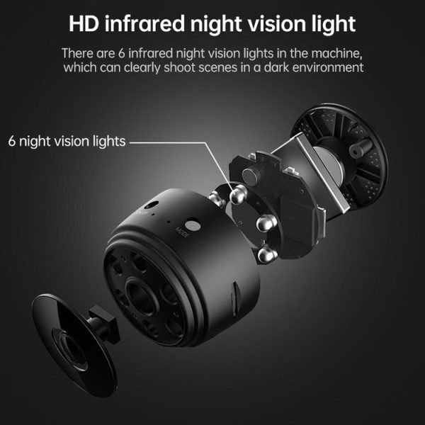 A9 1080P WiFi Wireless Network Camera Wide-angle Recorder (Black) - Image 6