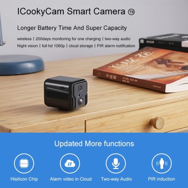 CAMSOY T9W5 1080P WiFi Wireless Network Action Camera Wide-angle Recorder - Image 3