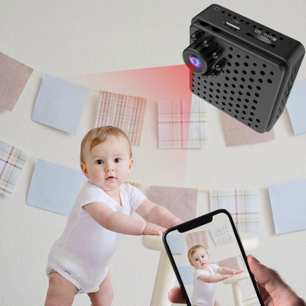 W18 1080P HD WiFi Smart Mini Security Camera, Support 155 Degrees Wide Angle & Motion Detection & Infrared Night Vision & TF Card - Image 15