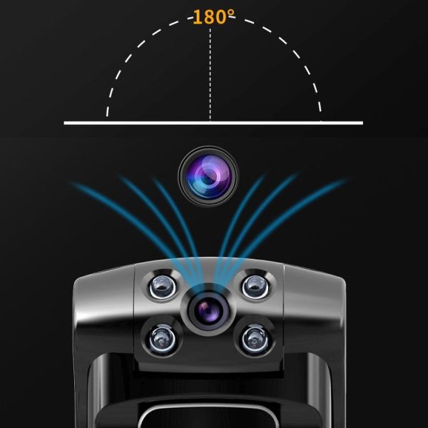 IDV-L01 1080P HD WiFi Back Clip Digital Pen Voice Recorder Mini Camera, Support IR Night Vision & TF Card & 180 Degrees Lens Rotation (Black) - Image 6