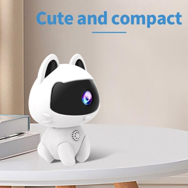 K9 Cute Pets Smart Home Camera, Support Night Vision & Two-way Voice & Motion Detection (White) - Image 5