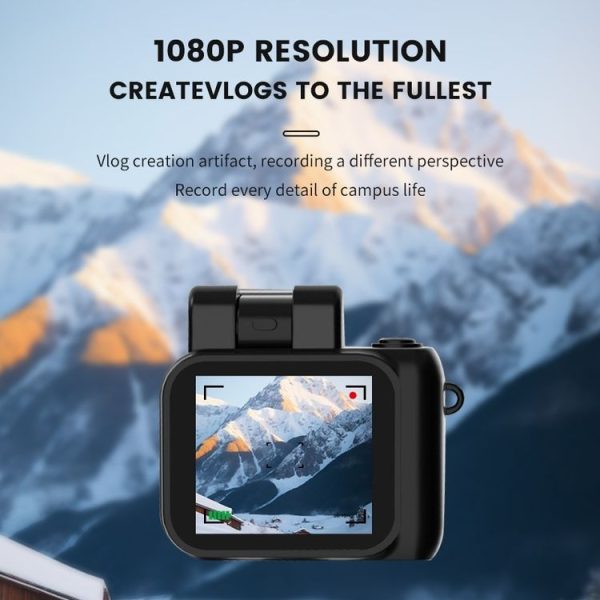 Y4000 Mini Camera 1080P HD Digital Camera with Screen Portable Retro Travel Vlog Student Small Camcorder (Black) - Image 3