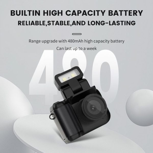 Y4000 Mini Camera 1080P HD Digital Camera with Screen Portable Retro Travel Vlog Student Small Camcorder (Black) - Image 4