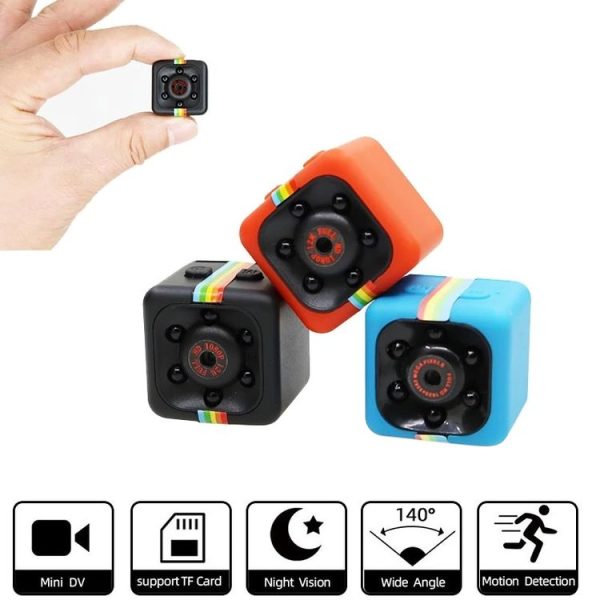SQ11 Mini DV HD 960P 6 LEDs Sport Recorder Camera with Holder, Support Monitor Detection & IR Night Vision & TF Card (Red) - Image 2