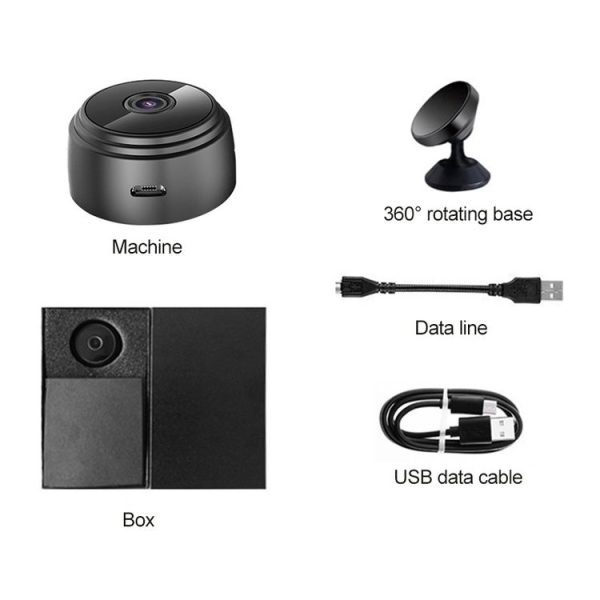 A9 720P Wifi Wireless Network Camera Wide-angle Recorder (Black) - Image 6