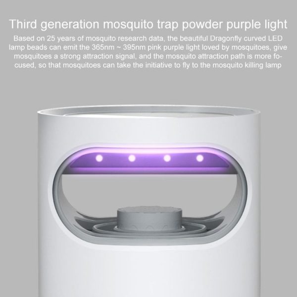 Original Xiaomi Youpin DYT-16 Night Catcher Mosquito Killer Lamp (White) - Image 4