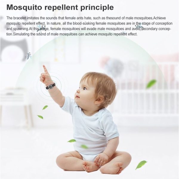 F8 Outdoor Silica Gel Mosquito Repellent Wristband (Black) - Image 5