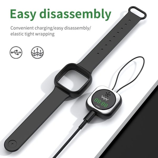 F9 Outdoor Silica Gel Mosquito Repellent Wristband with Clock (Black) - Image 3