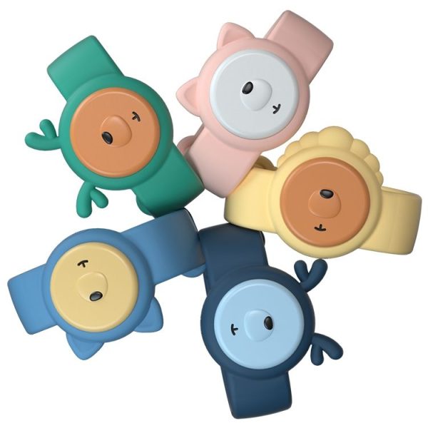 WT-M4 ABS+Silica Gel Children Mosquito Repellent Wristband (Green) - Image 2