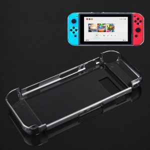 Nintendo Switch Game Console Hard Plastic Crystal Case Cover Protector Back Case (Black)