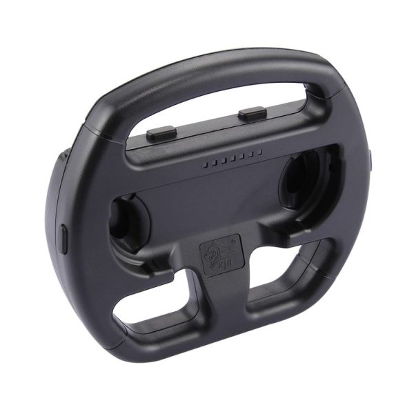 Nintendo Switch Joy-Con Game Controller Handle Racing Steering Wheel Game Controller Handle Steering Wheel Bracket, Not Included Controller (Black) - Image 3