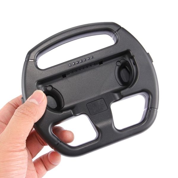 Nintendo Switch Joy-Con Game Controller Handle Racing Steering Wheel Game Controller Handle Steering Wheel Bracket, Not Included Controller (Black) - Image 7