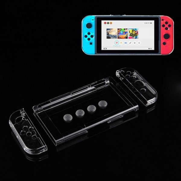 7 in 1 for Nintendo Switch Crystal Portable Back Protection Case Hard Shell Cover Caps
