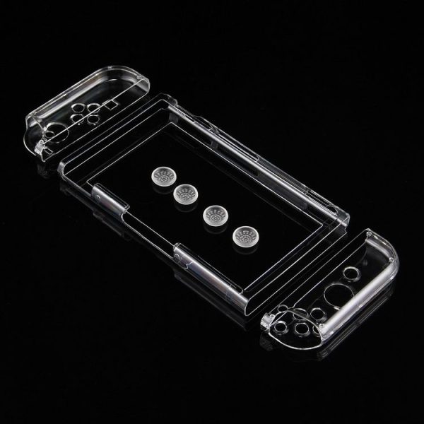 7 in 1 for Nintendo Switch Crystal Portable Back Protection Case Hard Shell Cover Caps - Image 3