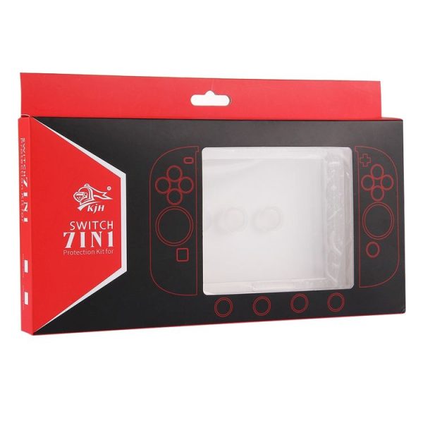 7 in 1 for Nintendo Switch Crystal Portable Back Protection Case Hard Shell Cover Caps - Image 6