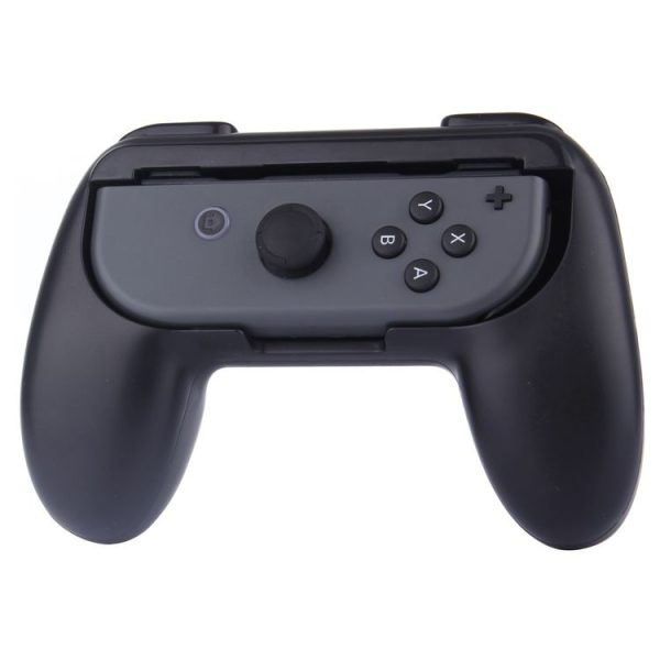 One Pair HAMTOD for Nintendo Switch Joy-Con Controller (Not Included) Controller Holder Grips (Black) - Image 2