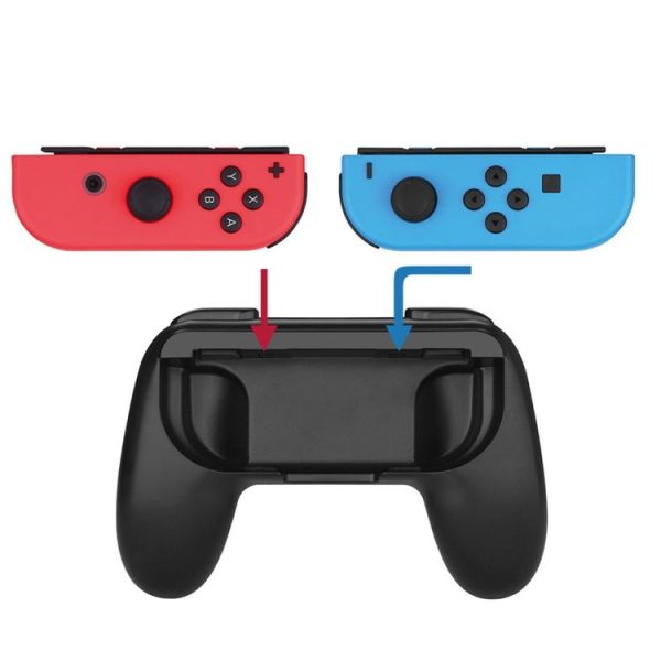 One Pair HAMTOD for Nintendo Switch Joy-Con Controller (Not Included) Controller Holder Grips (Black) - Image 9