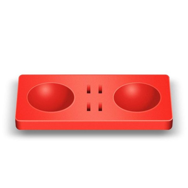3 in 1 Silicone Pad Charger for N-Switch Poke Ball Plus with 4 Games Cards Slot (Red) - Image 5