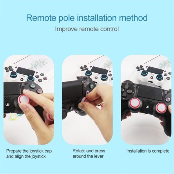 20 PCS Luminous Silicone Protective Cover for PS4 / PS3 / PS2 / XBOX360 / XBOXONE / WIIU Gamepad Joystick (Blue) - Image 6