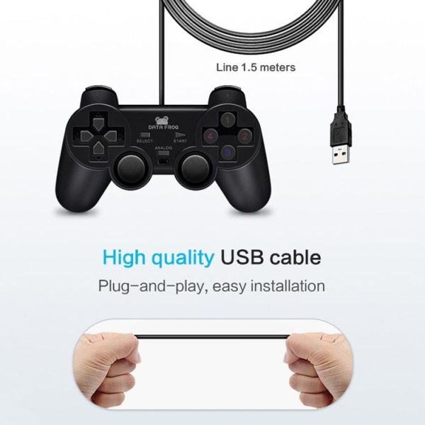 Wired Game Controller Computer Game Handle for PS 2 / PC - Image 5