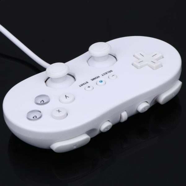 Wii Classic Second Generation Handle Wired Game Controller Gamepad (White) - Image 6