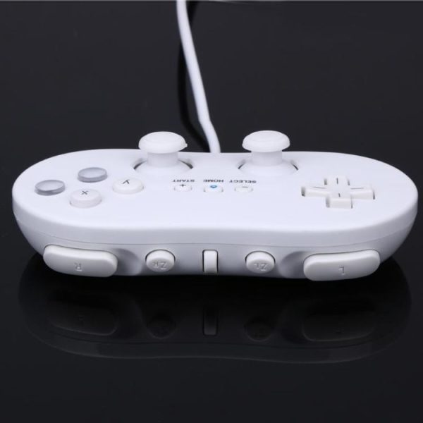 Wii Classic Second Generation Handle Wired Game Controller Gamepad (White) - Image 7