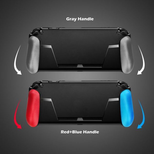 TPU Shell Handle Grip with Game Card Slot Anti-Shock Cover Silicone Case for Nintendo Switch, with Logo - Image 12
