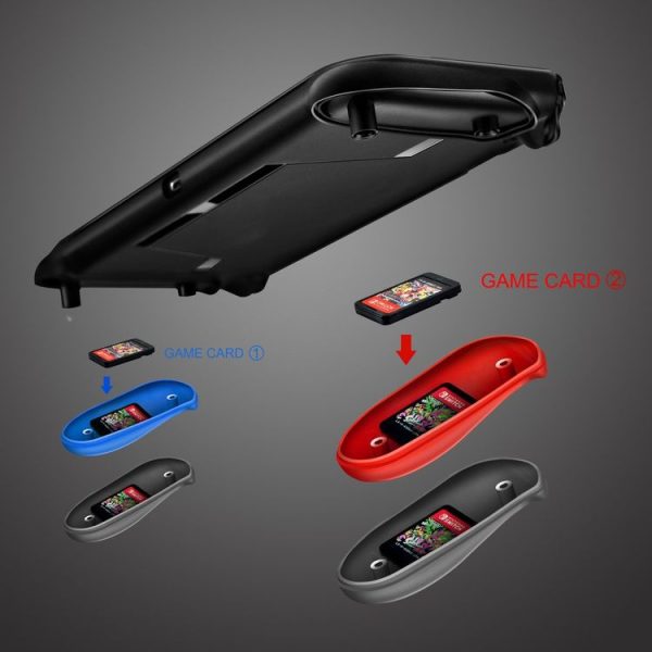 TPU Shell Handle Grip with Game Card Slot Anti-Shock Cover Silicone Case for Nintendo Switch, with Logo - Image 8