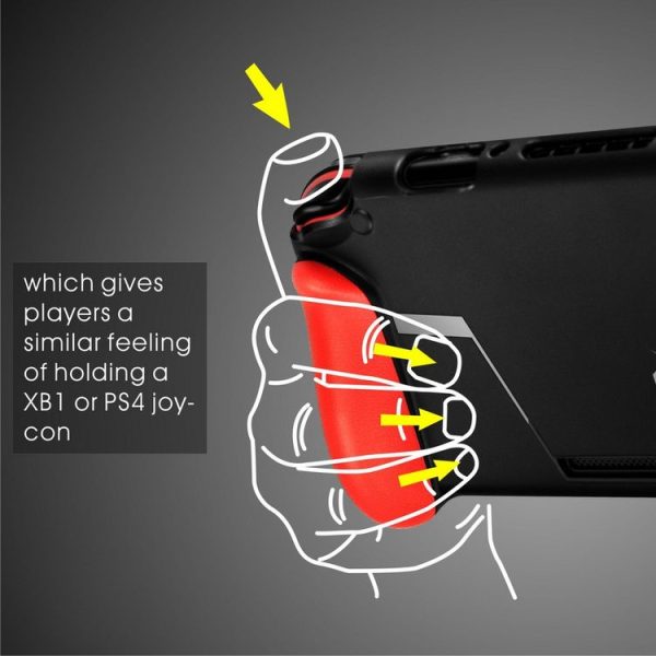 TPU Shell Handle Grip with Game Card Slot Anti-Shock Cover Silicone Case for Nintendo Switch, with Logo - Image 9
