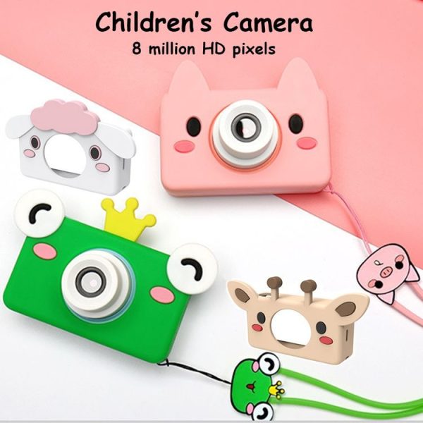 D9 8.0 Mega Pixel Lens Fashion Thin and Light Mini Digital Sport Camera with 2.0 inch Screen & Elk Shape Protective Case & 32G Memory for Children - Image 8