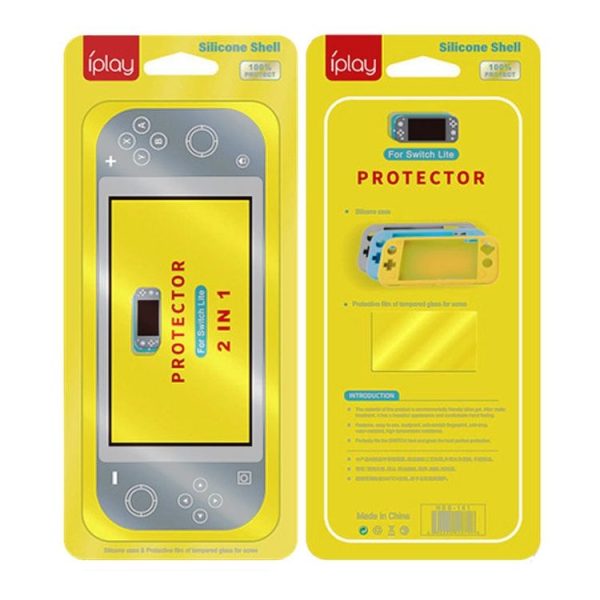 IPLAY Game Host Silicone Full Coverage Protective Case with Screen Protector for Switch Lite (Mint Green) - Image 4