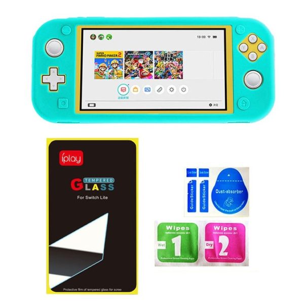 IPLAY Game Host Silicone Full Coverage Protective Case with Screen Protector for Switch Lite (Mint Green) - Image 5