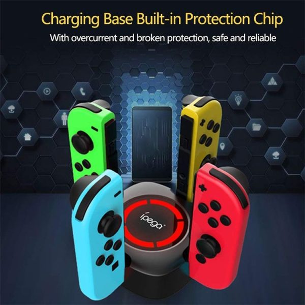 PG-9177 4 in1 Gamepad Charger for Nintendo Switch Joycon - Image 8